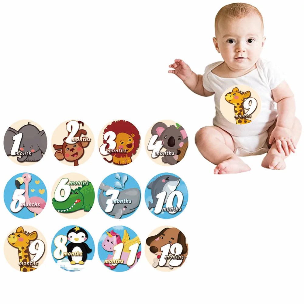 Новинка 2019 колготки для новорожденных круглые наклейки с цифровой печатью