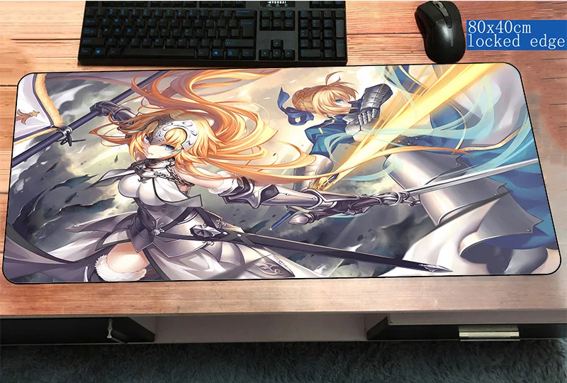 Size 800x400x3mm fate grand order mousepad gamer cute 800x400x3mm gaming mouse pad desk notebook pc accessories laptop padmouse ergonomic mat - Цвет: Size 800x400x3mm