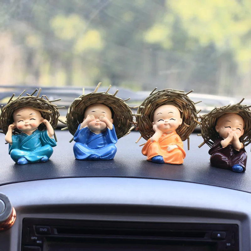 Соломенная шляпа автомобиль кукла украшения Украшение приборной панели высокое