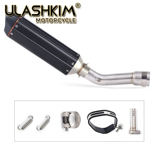 same photo Motorcycle Full System Exhaust Escape Muffler Middle Connect Link Pipe Slip On For YAMAHA FZ1 FZ1N FZ1000 2005 to DB-KILLER - Цвет: same photo
