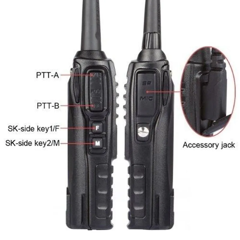 Baofeng UV-82 VHF UHF 136-174/400-520 MHz Ham двухстороннее Радио рация