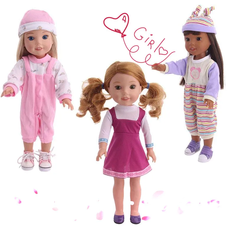 Лучшая 3 х Стильная Одежда для кукол премиум класса американских Wellie Wishers 14 5