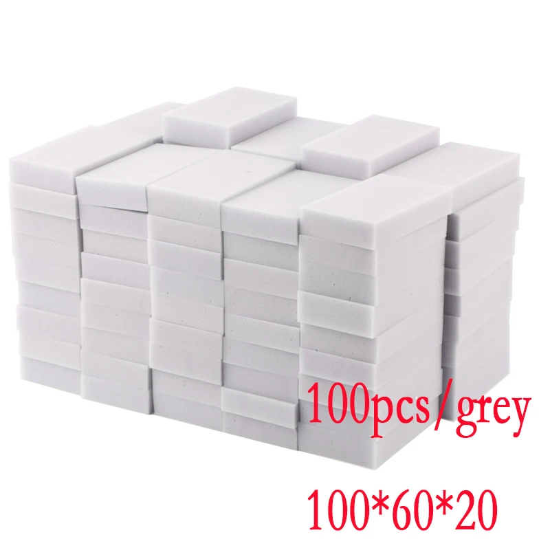 100 шт Серый кухонный автомобиль Бытовая Волшебная Чистящая губка Ластик