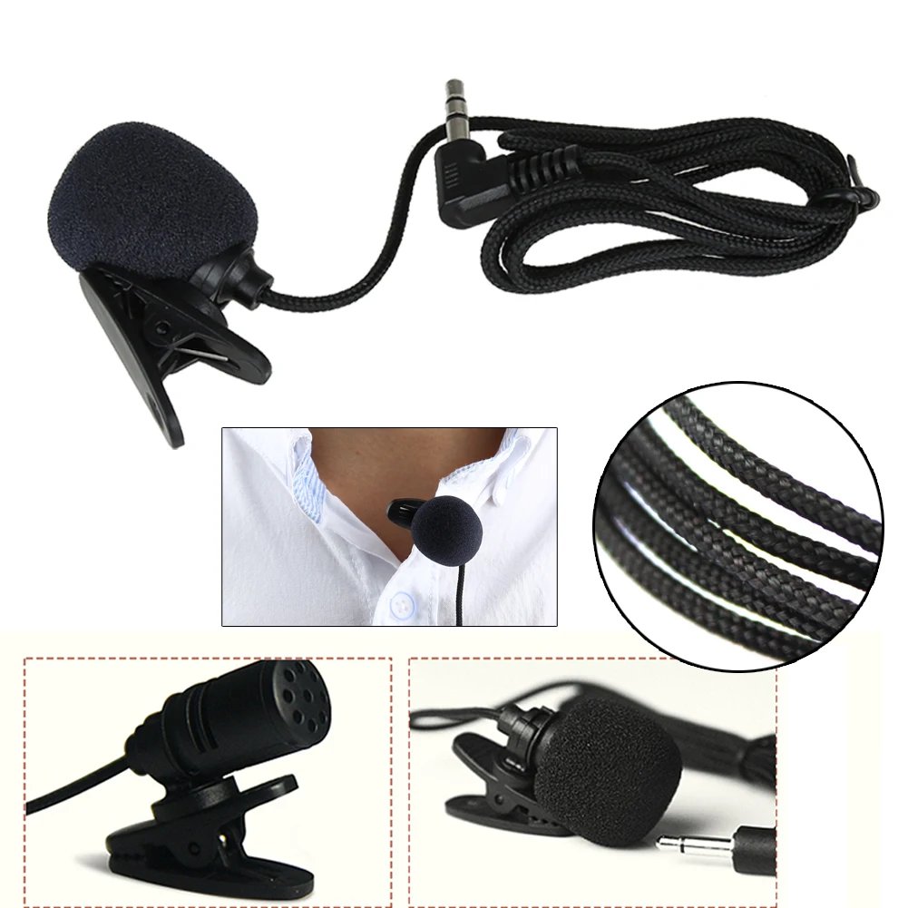 Новинка 3 5 мм мини гарнитура микрофон галстук отворот петличный зажим для лекций