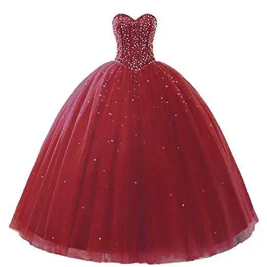 Бальные платья ANGELSBRIDEP Vestidos De 16 Anos Quinceanera платье для 16 вечерние сексуальные милые кристаллы дебютантка вечерние платья - Цвет: Burgundy