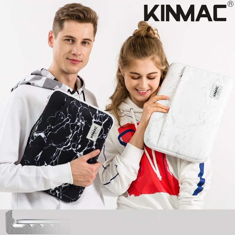 Ударопрочная брендовая сумка Kinmac для ноутбука 12 13 14 15 6 дюйма мраморный чехол MacBook