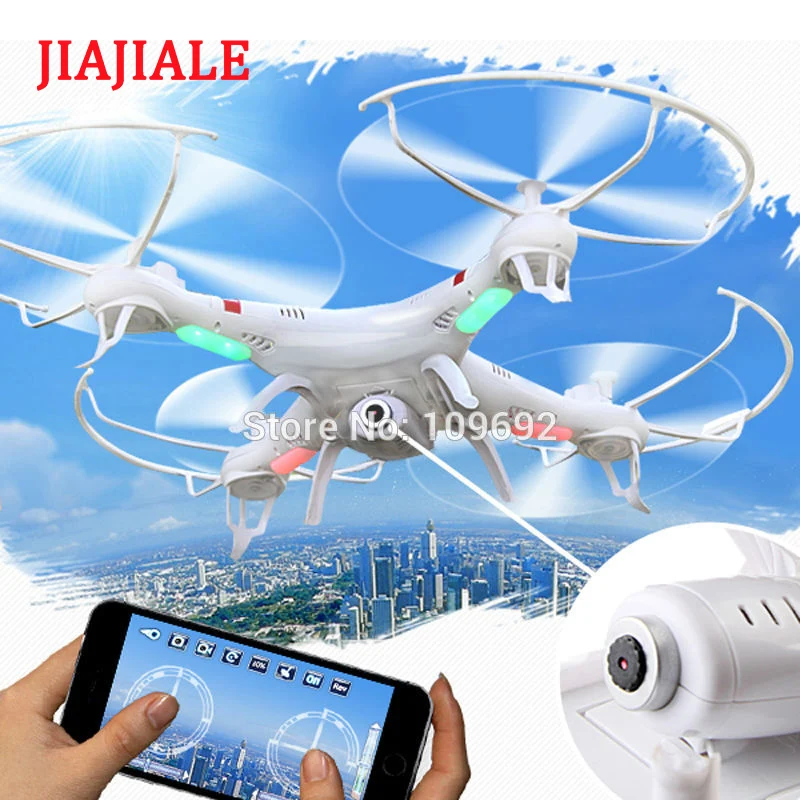 Квадрокоптер JIAJIALE Радиоуправляемый Дрон 2 Мп HD камера Wi Fi FPV 4G 6 осевой без головок