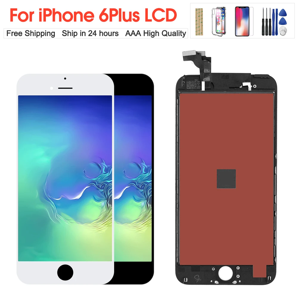 Для iphone 6 plus ЖК дисплей дигитайзер сборка OEM без битых пикселей Сенсорный Экран