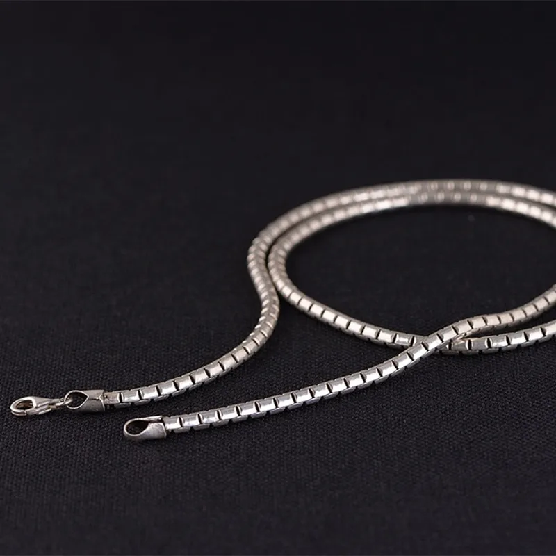 68.5g 925 Sterling Silver Jewelry Necklace 3.5MM Thickness Chain Men Gift Thai Long&ampChoker Fashion | Украшения и аксессуары