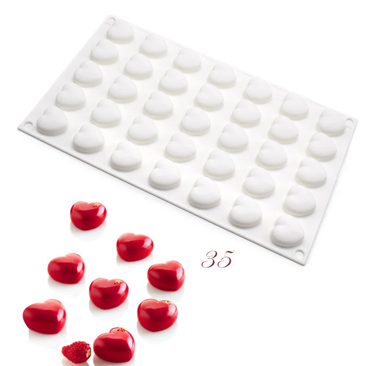 heart SHENHONG, 3D, декоративная форма, любовь, сердце, маленькая, различные формы, форма для торта, силиконовый мусс, сделай сам, Маффин, Moule, печенье, свадебная выпечка - Цвет: heart