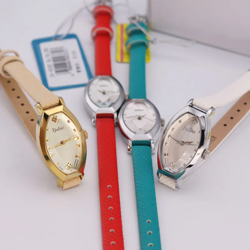 Топ Япония кварцевые женские часы Julius Элегантные Простые бизнес модные платье