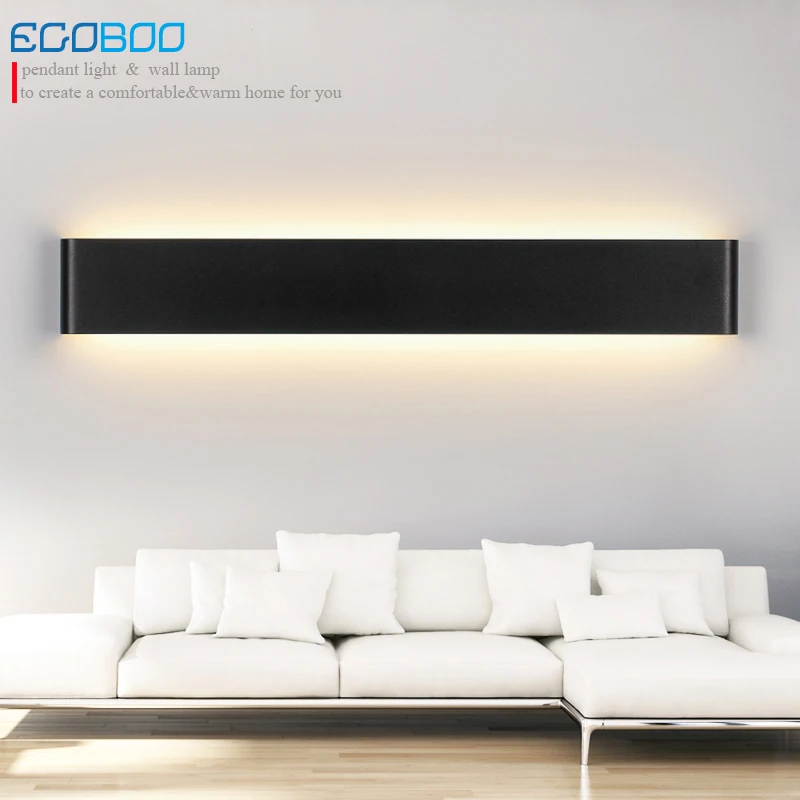 

Modern 36W 111cm Super Long Aluminum Alloy Black & White LED Wall Sconces Lighting Lamps indoor as Decoration Lighting