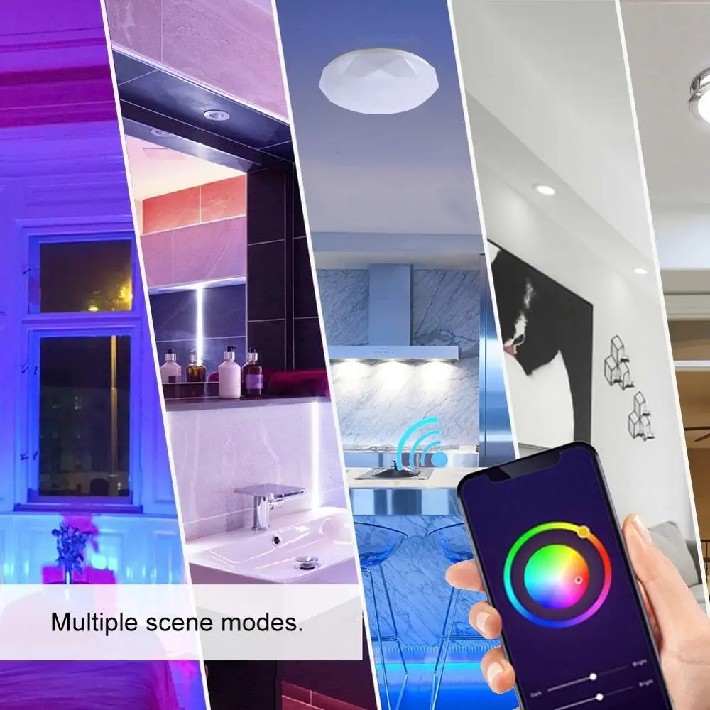 FCMILA светодиодный смарт потолочный светильник с Управлением по Wi-Fi потолочные