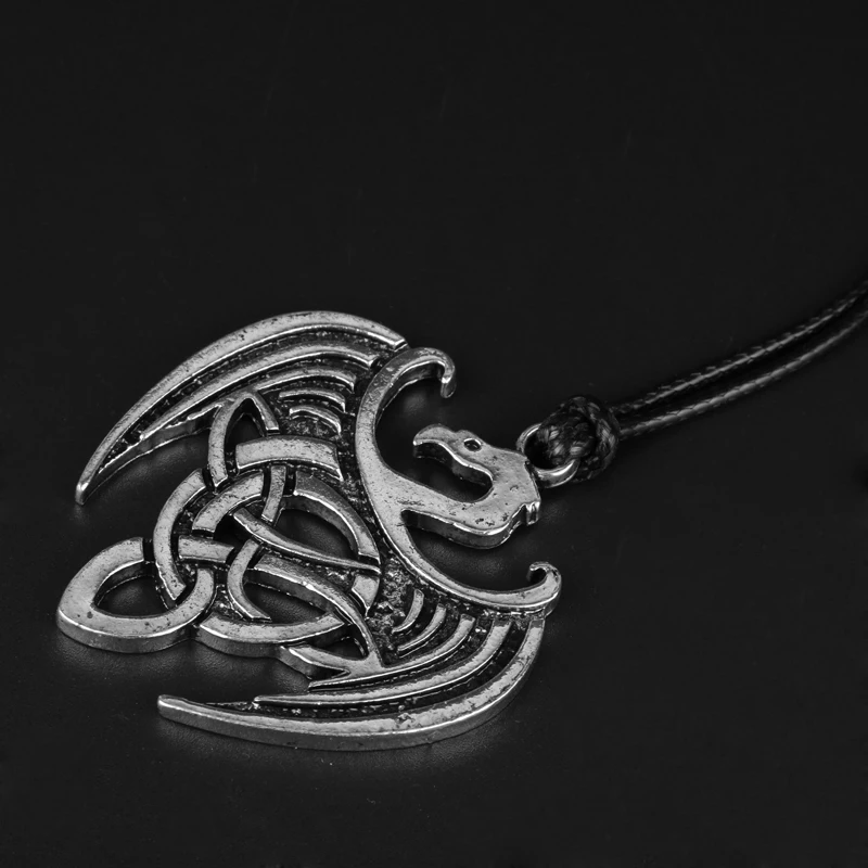 Dongsheng Jewelry Викинги кельтский дракон кулон Цепочки и ожерелья Треугольники Дракон