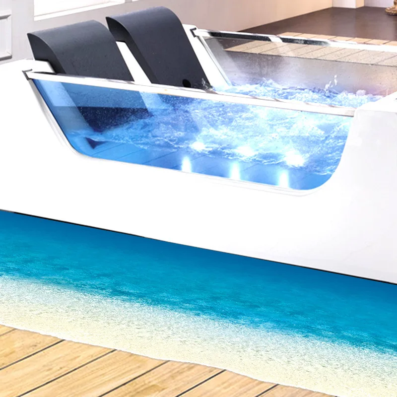 3D напольные настенные наклейки Ocean Sea Tide 4D съемные декор для детской ванной
