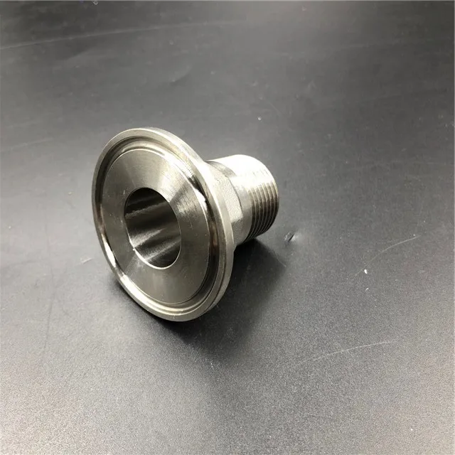 Санитарный 3/"(DN20) 1"(DN25) до 1,5 дюймов.(OD 50,5 мм) Tri Clamp BSPT Мужской адаптер из нержавеющей стали 304
