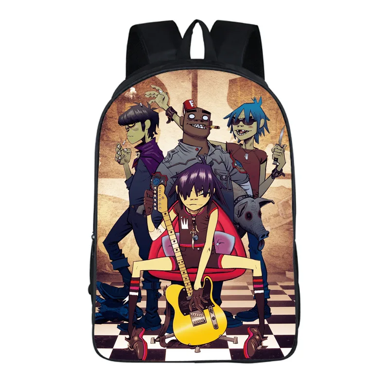 Новые женские сумки Gorillaz с принтом, рюкзак для студентов, школьная сумка для девочек и мальчиков, рюкзак mochila, Настраиваемые дорожные сумки
