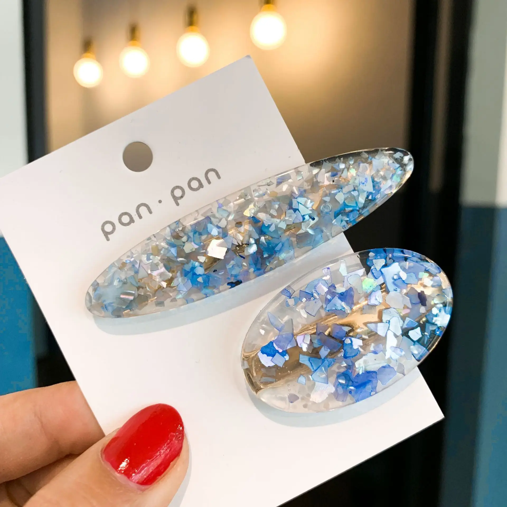 Заколка для волос с французской заколкой женщин осколки узором Геометрическая