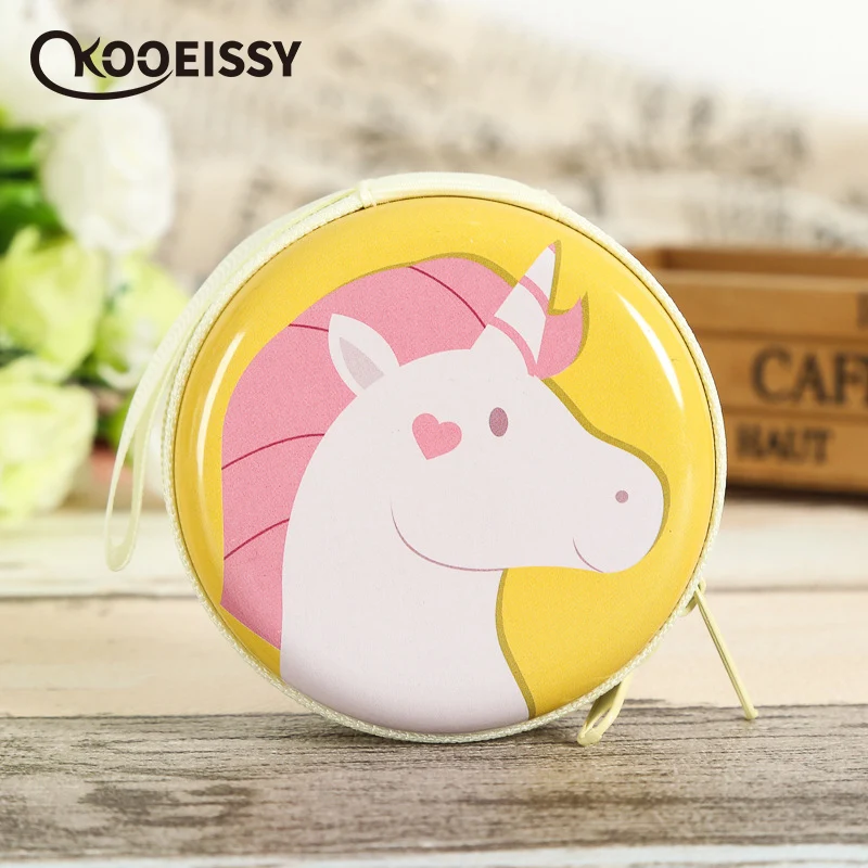 Органайзер проводов для наушников в виде единорога коробка хранения кабелей