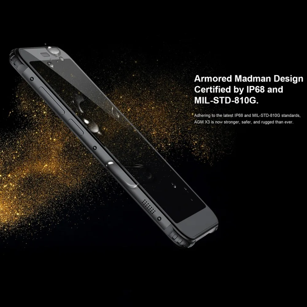 LTE 4G AGM X3 Android 8,1, смартфон с двумя sim-картами, 8 ГБ, 128 ГБ, отпечаток пальца ID, 5,99 дюймов, Восьмиядерный, OTG, NFC, Беспроводная зарядка, мобильные телефоны