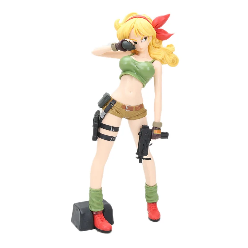 24cm opp Фигурка Dragon Ball Girls Gals NO 18 Lazuli Bulma Ranchi ПВХ Фигурки Dragon Ball Z Коллекционная модель куклы игрушки - Цвет: 24cm opp