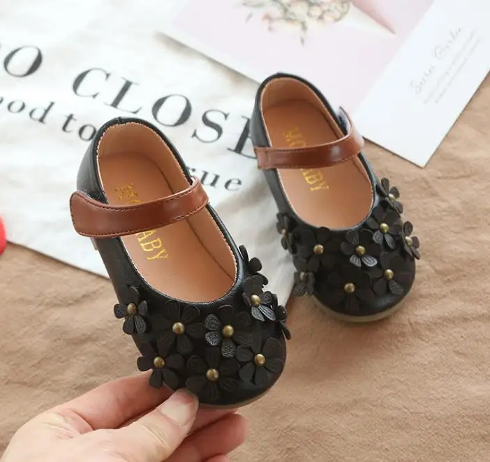 Детская обувь для маленьких девочек новинка 2019 детская с цветочным принтом