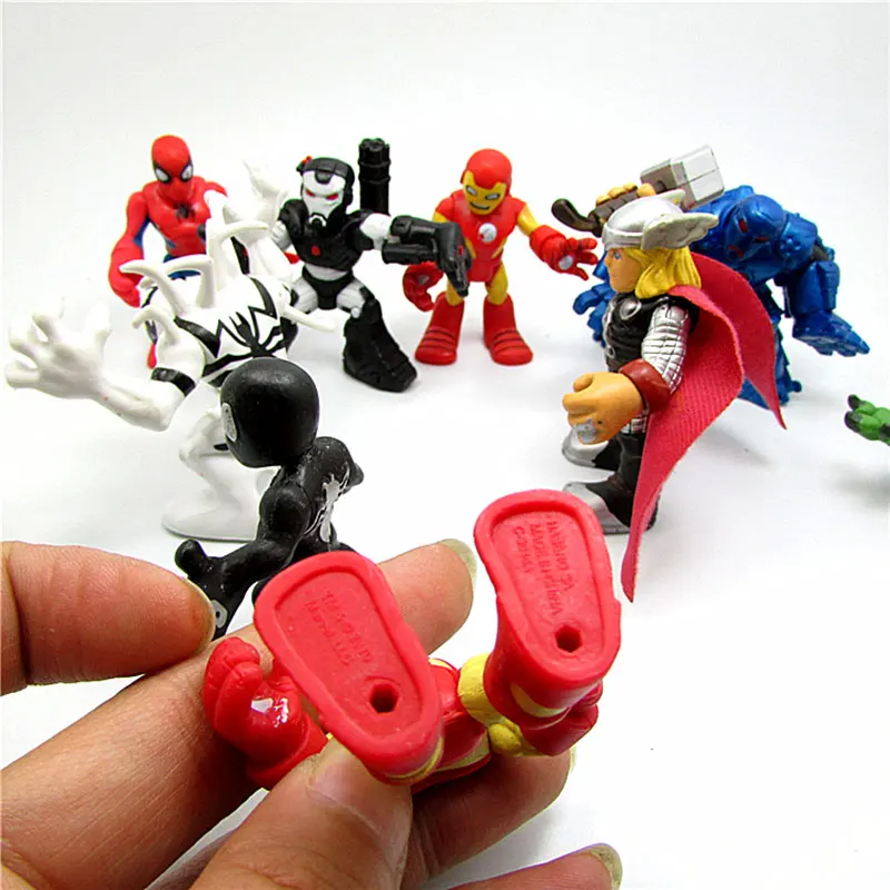 Hasbro Marvel Мстители Q версия Железный Человек Робот Тор Капитан Америка модель человека-паука кукла игрушка для детей подарок