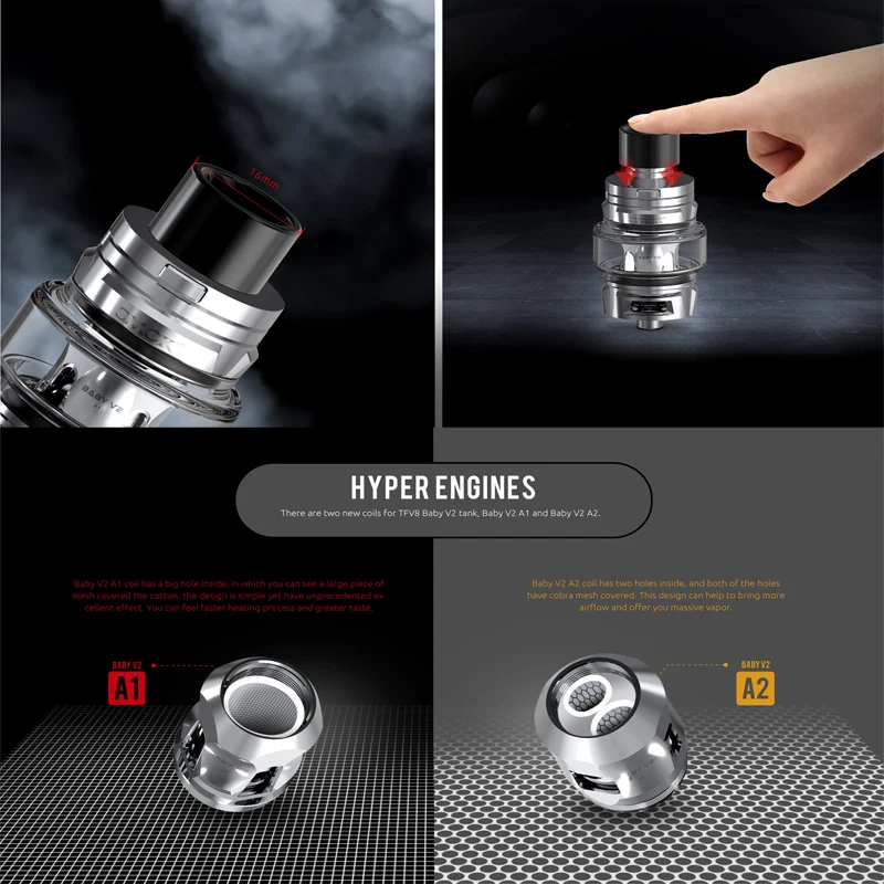 Оригинальный набор SMOK SPECIES 230 Вт мод с батареей 18650 5 мл TFV8 Baby V2 вейп-комплект