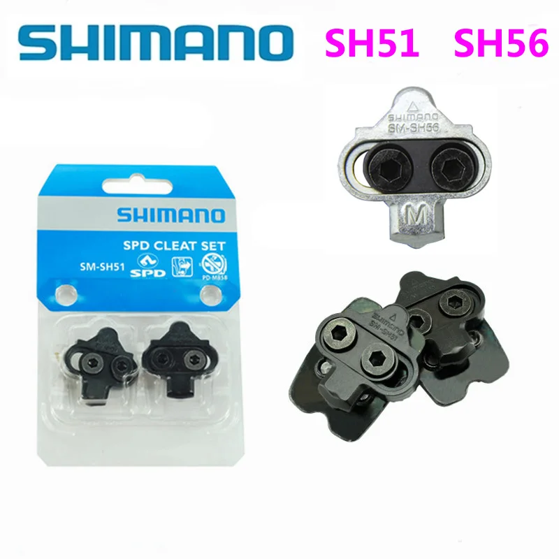 Shimano SPD SM SH51 SH56 Stollen MTB велосипед релиз мульти-релиз педали Stollen w/Cleat Mutter Platten Float berg Paar CLEAT set