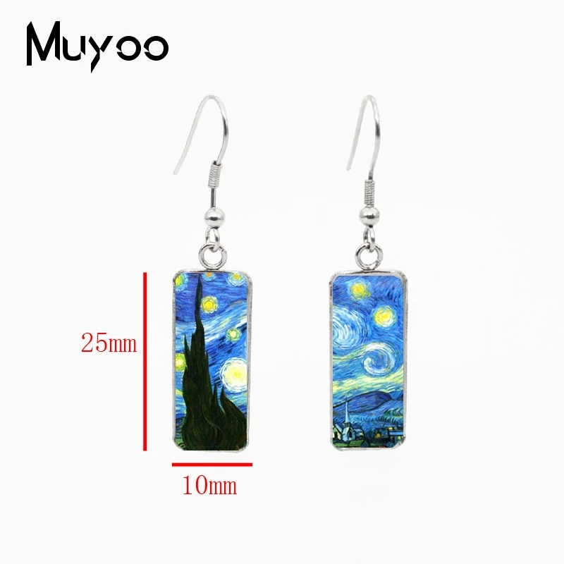 Новые модные стильные полированные серьги в стиле народного искусства