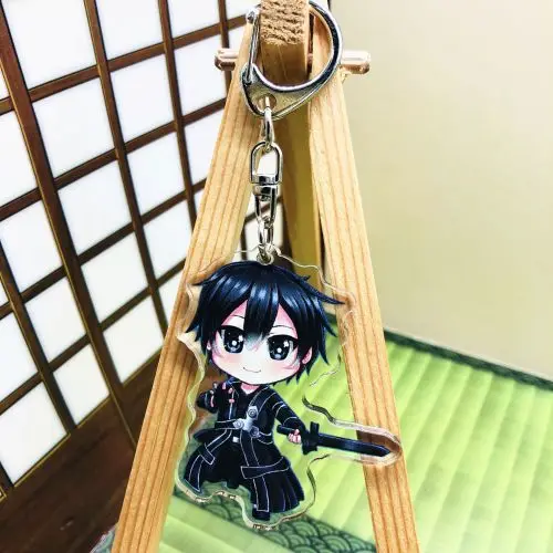 HKXZM Anime Sword Art Online Kirigaya Asuna Tsuboi Sachi Rika Cartoon Pendants Acrylic keychain Figure Model Toys | Игрушки и хобби