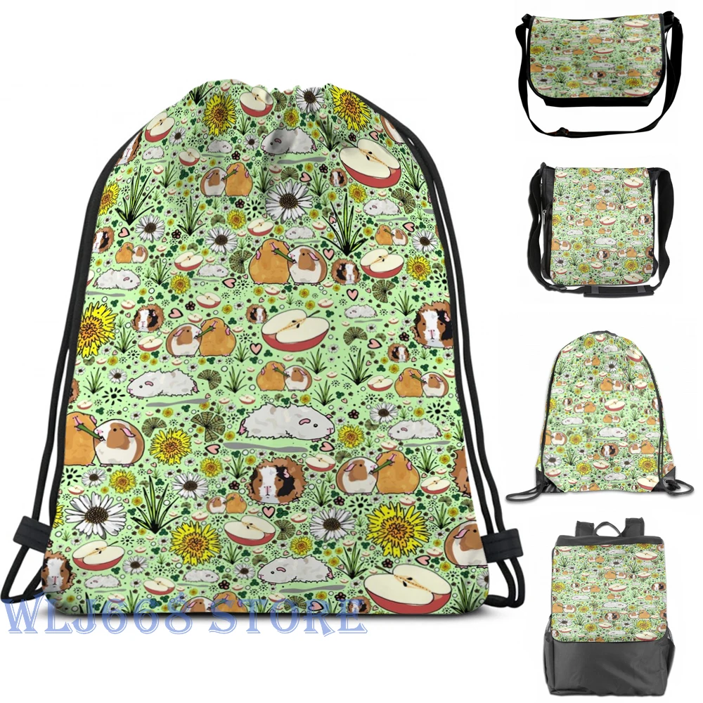 Наплечные сумки с забавным графическим принтом женский рюкзак морскими свинками