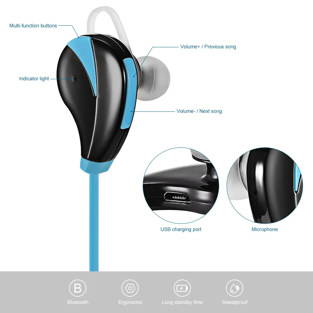 Bluetooth Headphones G6 Wireless Stereo Earphones Fashion Sport Running Canalphones Studio Music Headsets With Microphone 2018 |