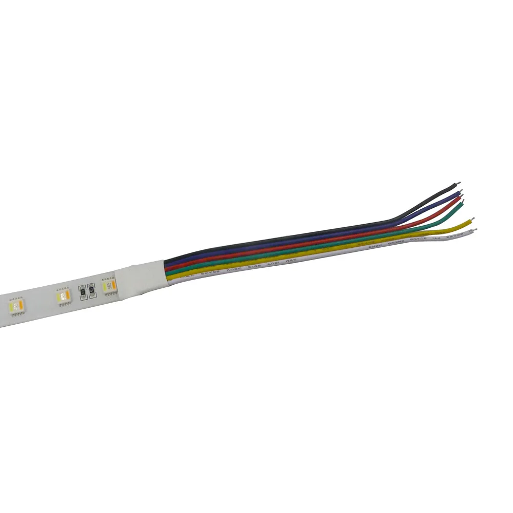 5 м 60 Светодиодный/М 5050 SMD в 1 RGB + белый теплое белое светодиодное освещение