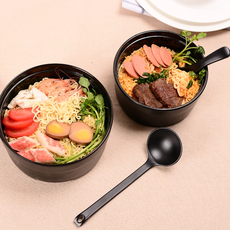 Студент чаши с крышкой Керамика посуда для салата теплоизоляция суп Ramen лапши