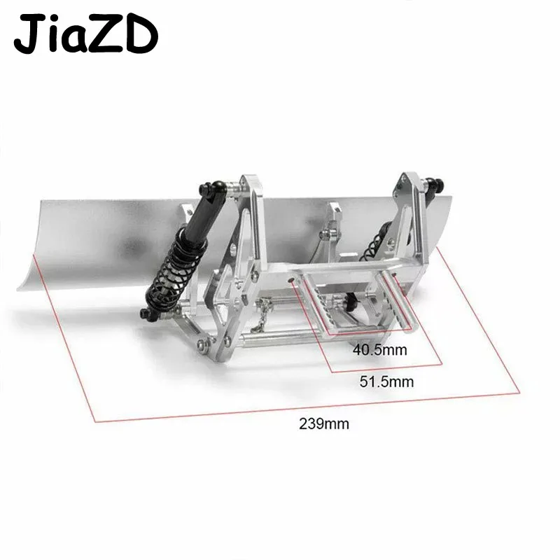 CNC сплавная Передняя лопата для снега инструмент подметания 1/10 RC Гусеничный