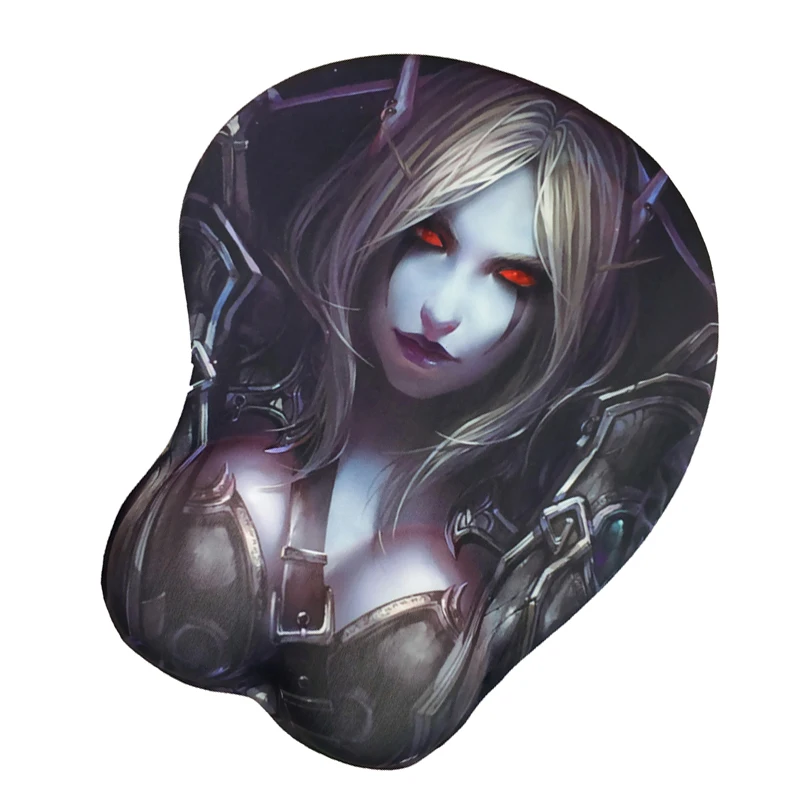 World of Warcraft 3D WOW Мышь pad пикантные запястий просвечивающий чехол из мягкого гелевые