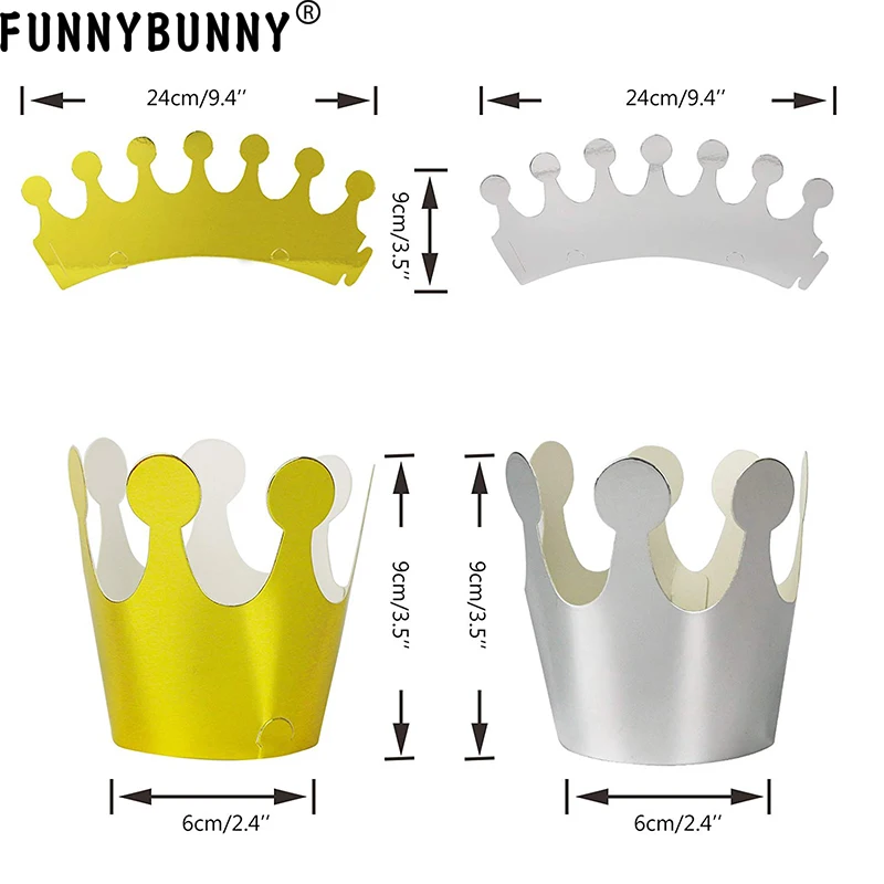 FUNNYBUNNY шляпы для вечеринки по случаю Дня Рождения Веселые праздничные набор детей