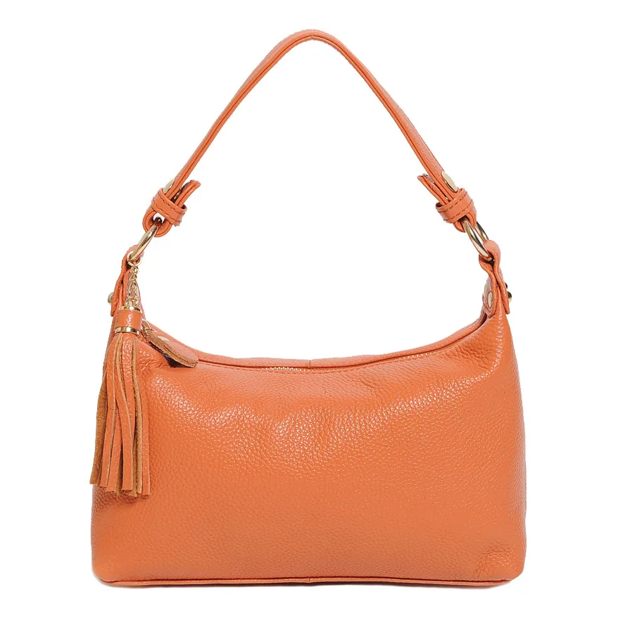 

2016 Dress Shoulder Bags for Women Genuine Cowhide Leather Handbag Tassel Female Cross Body Bag Yellow Crossbody Bag Mujer Bolsa