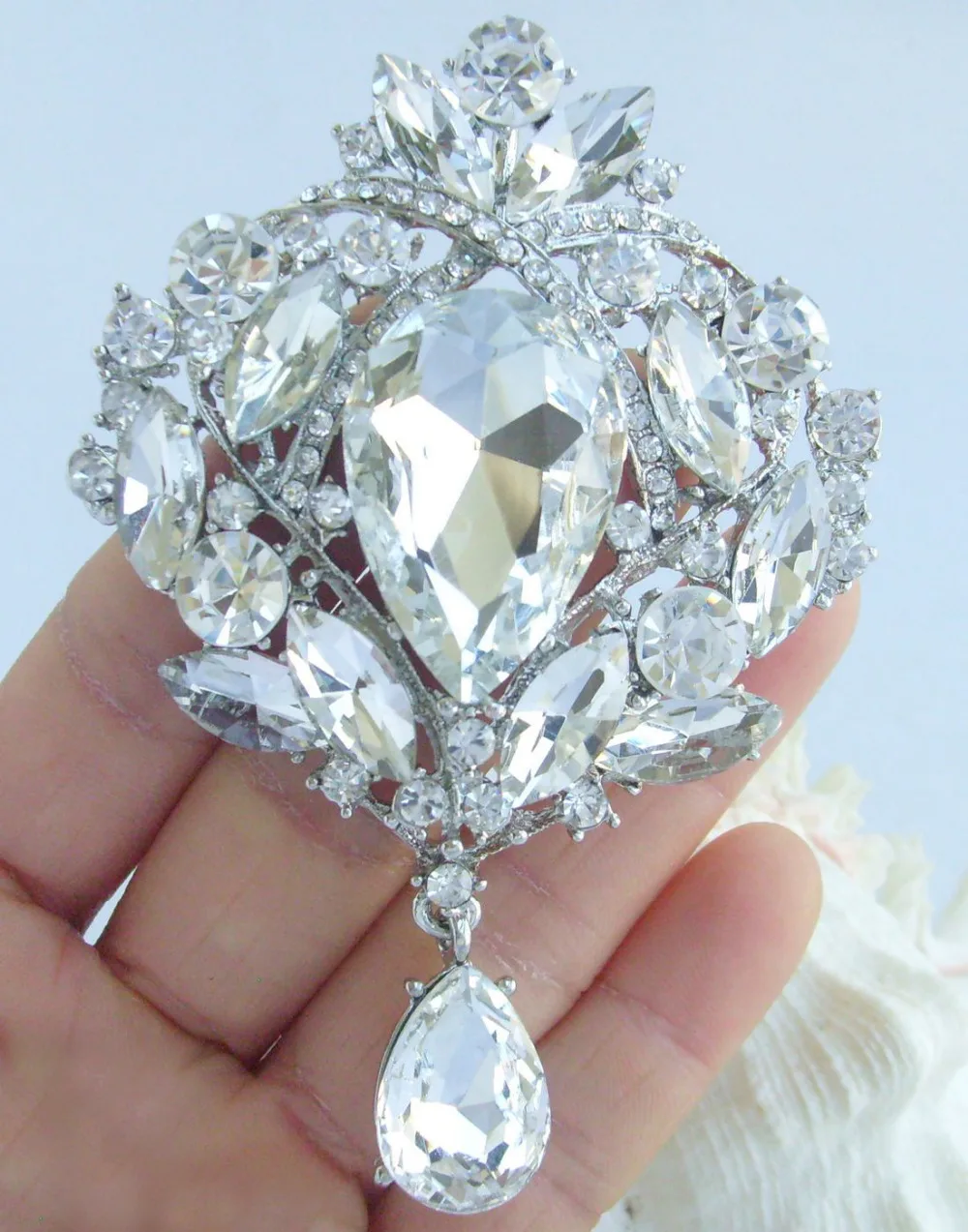 Потрясающий букет из искусственных бриллиантов 3 54 дюйма украшение прозрачного