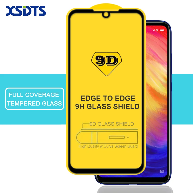 Закаленное стекло XSDTS 9D для Xiaomi Redmi Note 6 5 Pro 7 4 4X 6A 5A S2 A2 Lite полное покрытие клейкая
