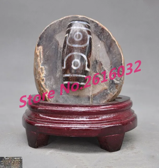 

wedding decoration 5" antique Rare Old Tibetan Natural Agate Hand-carved Dzi Tianzhu Beads Statue Christmas