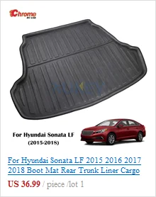 Для hyundai Sonata LF хромированная дверная ручка, чаша, задний противотуманный светильник, крышка, полоса, хром, аксессуары для стайлинга автомобилей