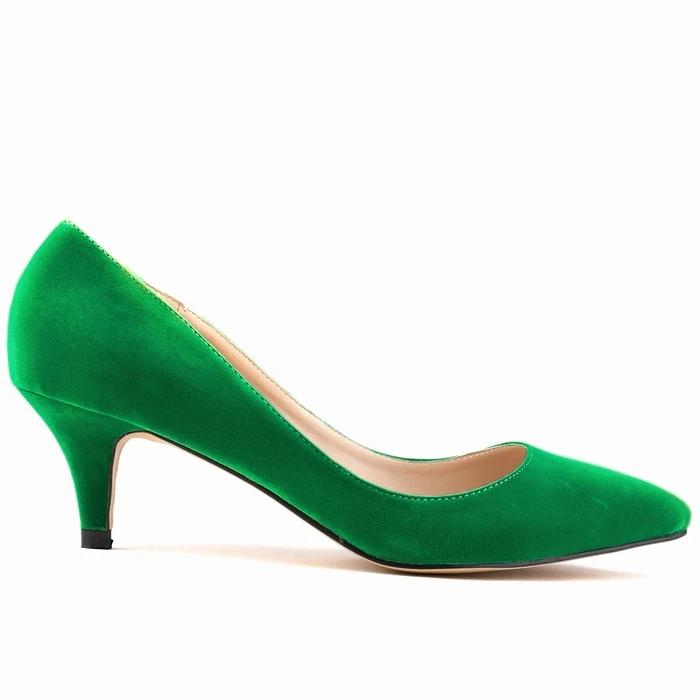 678 6cm green LOSLANDIFEN/женские фиолетовые туфли; пикантные туфли на высоком каблуке; сезон весна-лето; туфли на шпильке с острым носком; 6 см, 8 см, 11 см; escarpins femme; размер 42 - Цвет: 678 6cm green