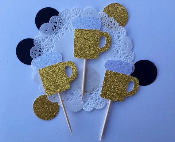 Блестящая пивная кружка для кексов на 30-й день рождения девичник свадьбы детей