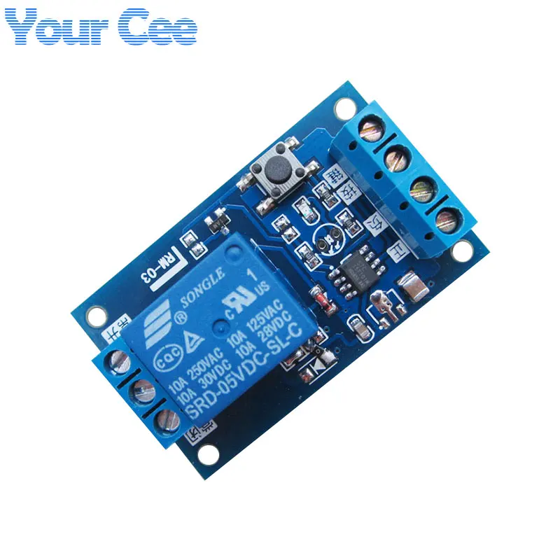 2 шт. 5 в однокнопочный бистабильный релейный модуль модифицированный