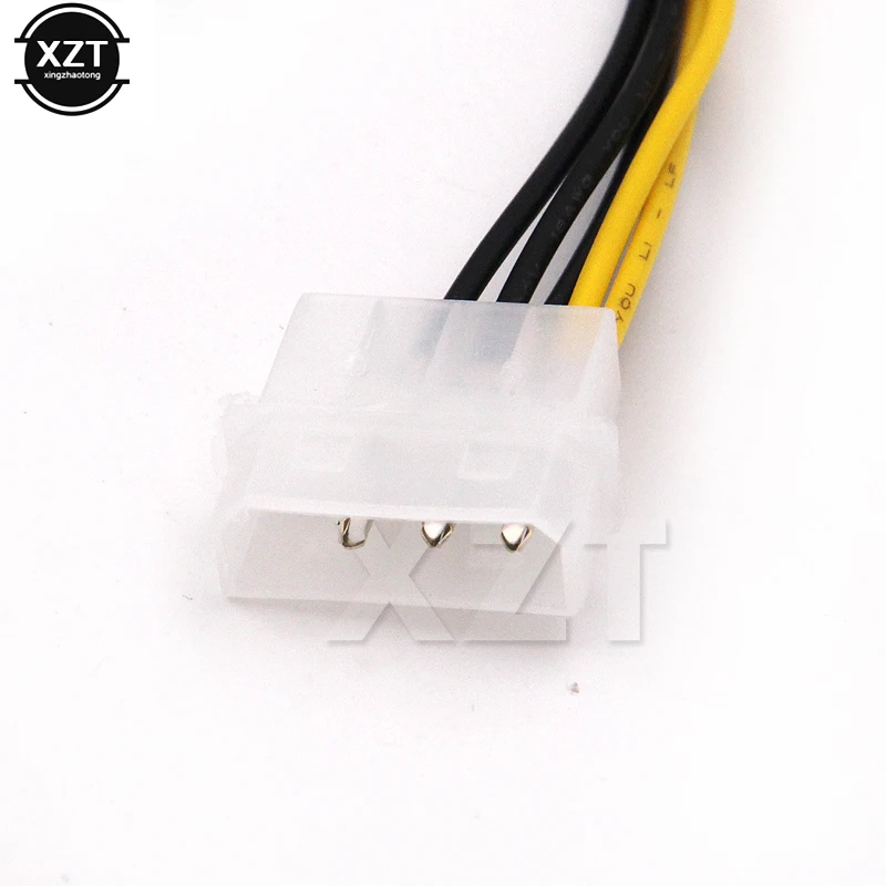 Hotest 2 IDE двойной 4-контактный Molex штекер до 8-контактного разъема PCI-E Y кабель
