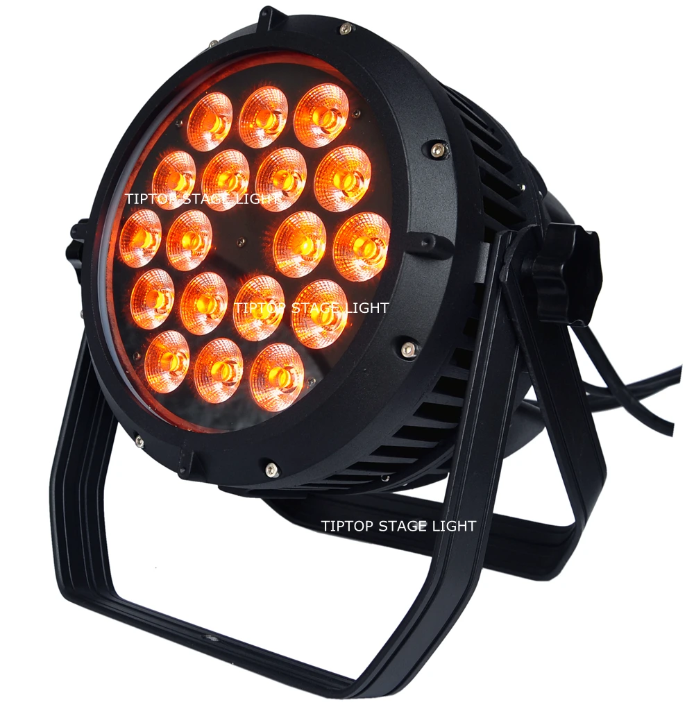 TIPTOP 18x18 Вт RGBWY UV 6IN1 Led Par Светильник водонепроницаемый чехол с двойным раздельным