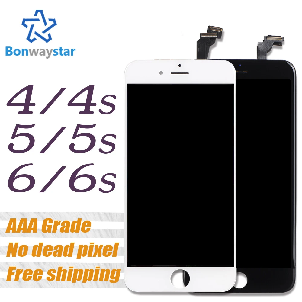 Сменный сенсорный ЖК экран класса AAA для iPhone 4 100% новый дисплей закаленное стекло