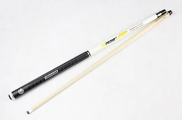 White Бассейн Cues Stick Billiard 13 мм 11,5 мм наконечник 5A кленовый вал черный белый цвета биллиардный кий Китай - Цвет: White